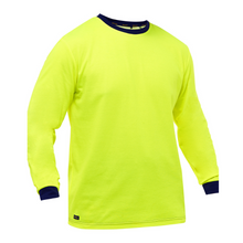 Load image into Gallery viewer, Bisley 310M6118-Y - Safety Green Hi-Viz Long Sleeve Shirt | Front View
