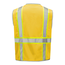 Load image into Gallery viewer, GSS 1718 - Yellow Safety Vest | Back View

