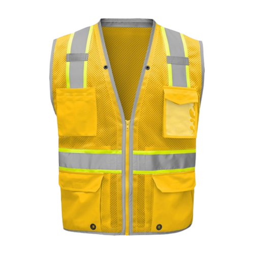 GSS 1718 - Yellow Safety Vest | Front View