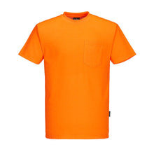 Load image into Gallery viewer,  Portwest S577 – Safety Orange Hi-Viz Short Sleeve Shirt | Front View 
