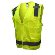 Load image into Gallery viewer, Radians SV7 – Safety Green Surveyor Safety Vest | Front Left View 
