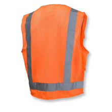 Load image into Gallery viewer, Radians SV7 – Safety Orange Surveyor Safety Vest | Back Right View 
