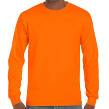 Load image into Gallery viewer, 2X, Gildan, Hi-Viz, Long Sleeve Safety Orange T-Shirt [2400]
