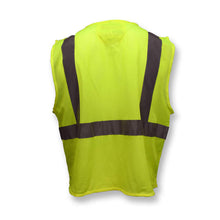 Load image into Gallery viewer, Radians SV25-2ZGM - Safety Green ANSI Class 2 Safety Vest | Back View
