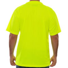 Load image into Gallery viewer, Tingley S75002 - Safety Green Hi-Viz Short Sleeve Shirt | Back View
